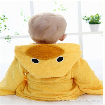 Custom Comfortable Printing 100% Cotton Terry Baby Hooded Bathrobe